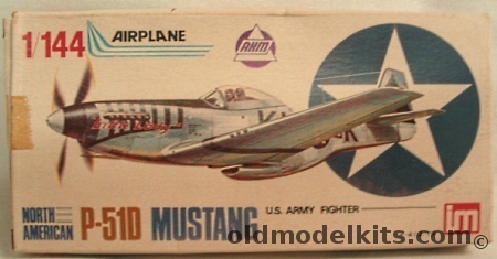 AHM 1/144 North American P-51D Mustang, K412-79 plastic model kit